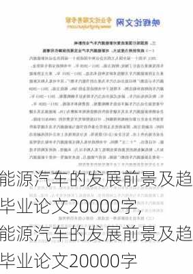 新能源汽车的发展前景及趋势毕业论文20000字,新能源汽车的发展前景及趋势毕业论文20000字-第3张图片-苏希特新能源