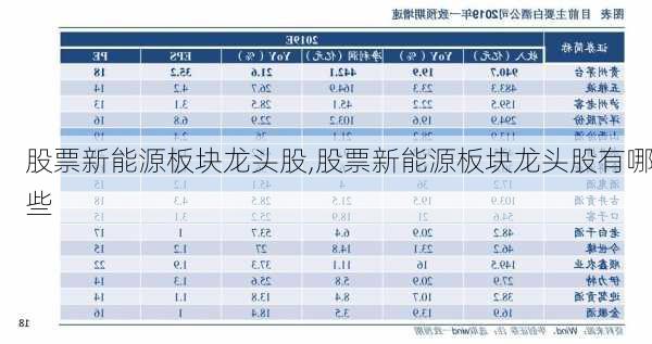 股票新能源板块龙头股,股票新能源板块龙头股有哪些-第3张图片-苏希特新能源