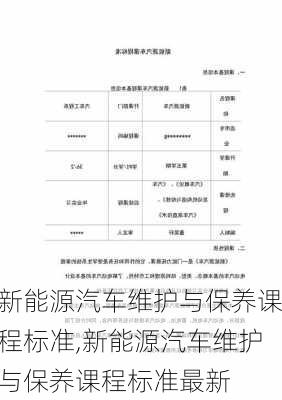 新能源汽车维护与保养课程标准,新能源汽车维护与保养课程标准最新-第1张图片-苏希特新能源