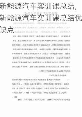 新能源汽车实训课总结,新能源汽车实训课总结优缺点-第2张图片-苏希特新能源