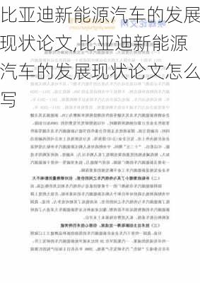 比亚迪新能源汽车的发展现状论文,比亚迪新能源汽车的发展现状论文怎么写-第3张图片-苏希特新能源