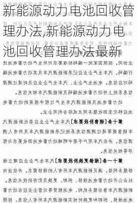 新能源动力电池回收管理办法,新能源动力电池回收管理办法最新-第3张图片-苏希特新能源