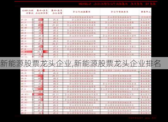 新能源股票龙头企业,新能源股票龙头企业排名-第3张图片-苏希特新能源