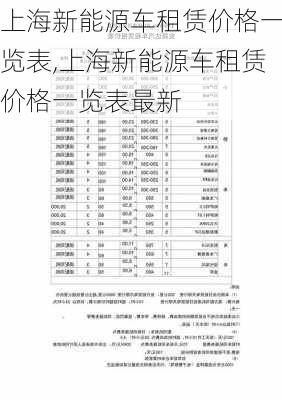 上海新能源车租赁价格一览表,上海新能源车租赁价格一览表最新-第1张图片-苏希特新能源