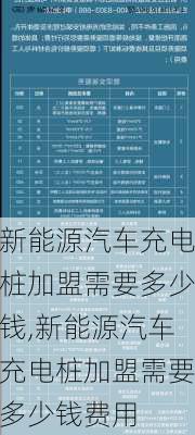 新能源汽车充电桩加盟需要多少钱,新能源汽车充电桩加盟需要多少钱费用