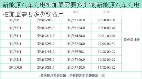 新能源汽车充电桩加盟需要多少钱,新能源汽车充电桩加盟需要多少钱费用-第2张图片-苏希特新能源