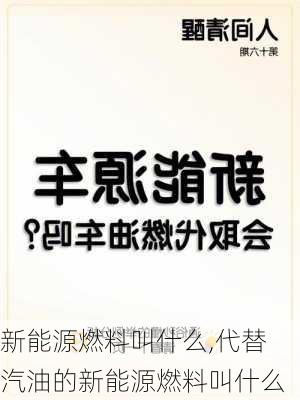 新能源燃料叫什么,代替汽油的新能源燃料叫什么-第1张图片-苏希特新能源