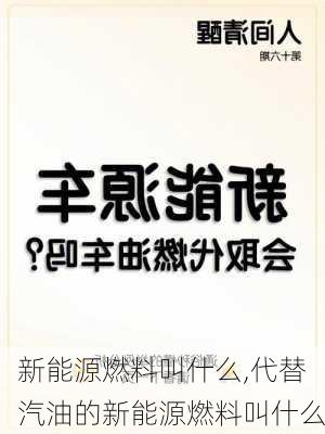 新能源燃料叫什么,代替汽油的新能源燃料叫什么-第2张图片-苏希特新能源