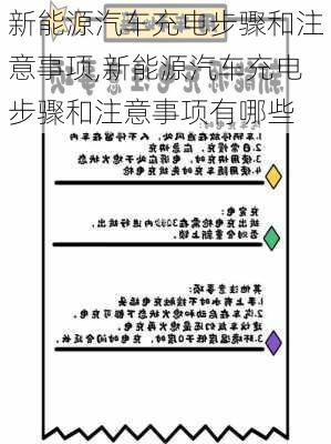 新能源汽车充电步骤和注意事项,新能源汽车充电步骤和注意事项有哪些