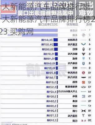 十大新能源汽车品牌排行榜,十大新能源汽车品牌排行榜2023 买购网-第3张图片-苏希特新能源