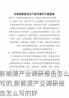 新能源产业调研报告怎么写的,新能源产业调研报告怎么写的好-第3张图片-苏希特新能源