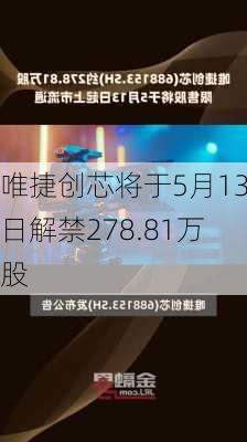 唯捷创芯将于5月13日解禁278.81万股-第1张图片-苏希特新能源