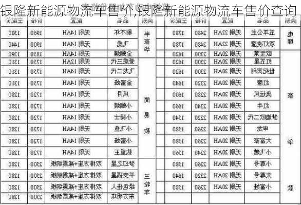 银隆新能源物流车售价,银隆新能源物流车售价查询-第2张图片-苏希特新能源