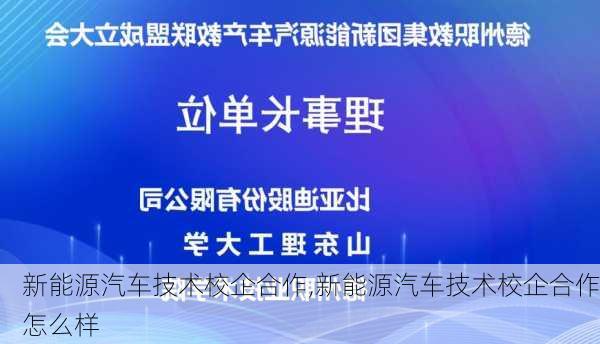 新能源汽车技术校企合作,新能源汽车技术校企合作怎么样-第2张图片-苏希特新能源