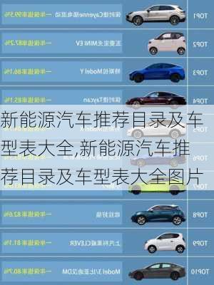 新能源汽车推荐目录及车型表大全,新能源汽车推荐目录及车型表大全图片-第1张图片-苏希特新能源