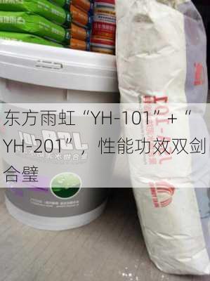 东方雨虹“YH-101”+“YH-201”，性能功效双剑合璧-第3张图片-苏希特新能源