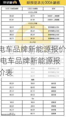 电车品牌新能源报价,电车品牌新能源报价表-第2张图片-苏希特新能源