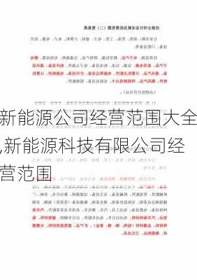 新能源公司经营范围大全,新能源科技有限公司经营范围-第3张图片-苏希特新能源