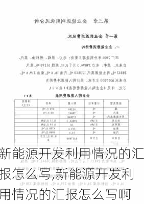 新能源开发利用情况的汇报怎么写,新能源开发利用情况的汇报怎么写啊-第3张图片-苏希特新能源