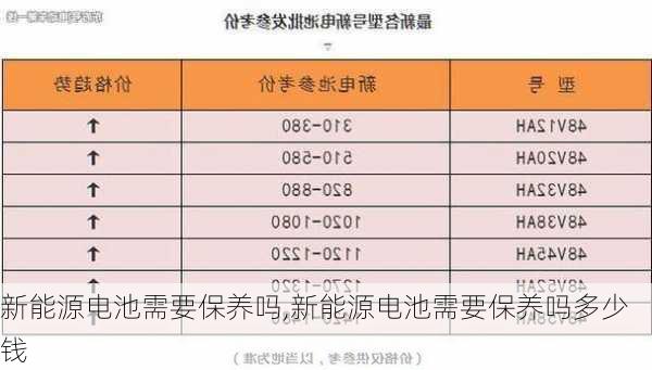 新能源电池需要保养吗,新能源电池需要保养吗多少钱