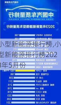 小型新能源排行榜,小型新能源排行榜2023年5月份-第2张图片-苏希特新能源