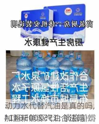 动力水代替汽油是真的吗,加盟新能源汽油合法吗