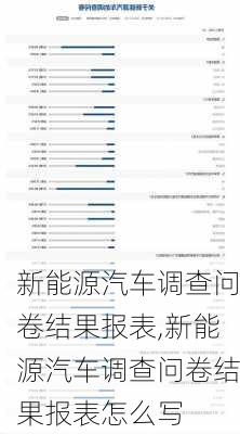 新能源汽车调查问卷结果报表,新能源汽车调查问卷结果报表怎么写