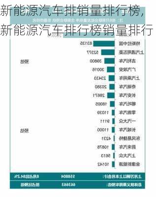 新能源汽车排销量排行榜,新能源汽车排行榜销量排行