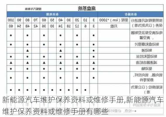 新能源汽车维护保养资料或维修手册,新能源汽车维护保养资料或维修手册有哪些-第2张图片-苏希特新能源