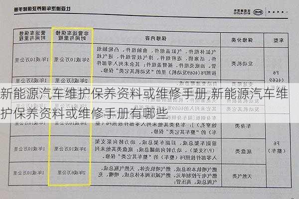 新能源汽车维护保养资料或维修手册,新能源汽车维护保养资料或维修手册有哪些-第3张图片-苏希特新能源