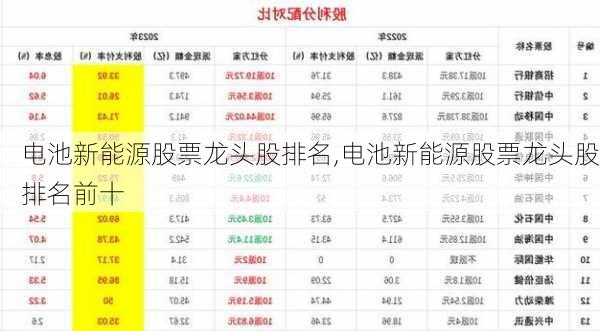 电池新能源股票龙头股排名,电池新能源股票龙头股排名前十-第3张图片-苏希特新能源