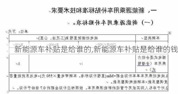 新能源车补贴是给谁的,新能源车补贴是给谁的钱-第2张图片-苏希特新能源