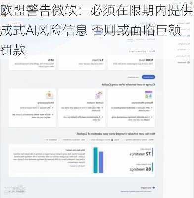 欧盟警告微软：必须在限期内提供生成式AI风险信息 否则或面临巨额罚款-第3张图片-苏希特新能源