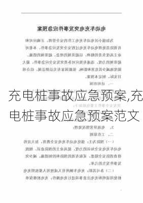 充电桩事故应急预案,充电桩事故应急预案范文-第2张图片-苏希特新能源