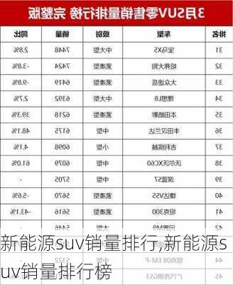 新能源suv销量排行,新能源suv销量排行榜-第1张图片-苏希特新能源