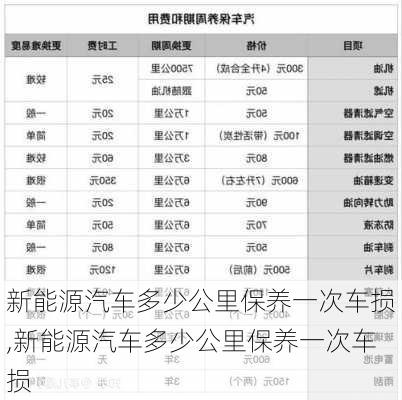 新能源汽车多少公里保养一次车损,新能源汽车多少公里保养一次车损-第3张图片-苏希特新能源