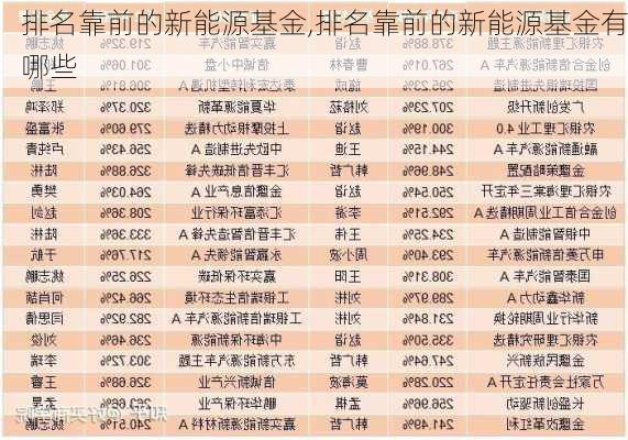 排名靠前的新能源基金,排名靠前的新能源基金有哪些-第2张图片-苏希特新能源