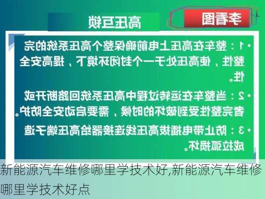 新能源汽车维修哪里学技术好,新能源汽车维修哪里学技术好点-第1张图片-苏希特新能源