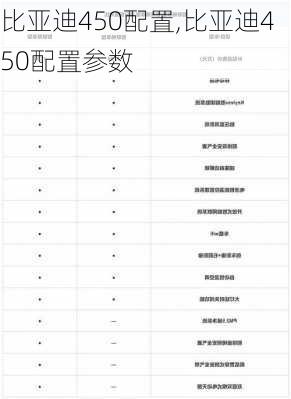 比亚迪450配置,比亚迪450配置参数-第1张图片-苏希特新能源