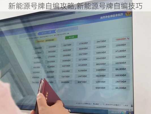 新能源号牌自编攻略,新能源号牌自编技巧-第2张图片-苏希特新能源