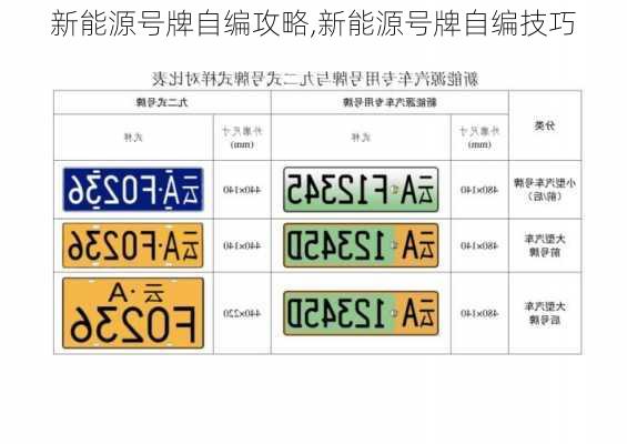 新能源号牌自编攻略,新能源号牌自编技巧-第3张图片-苏希特新能源