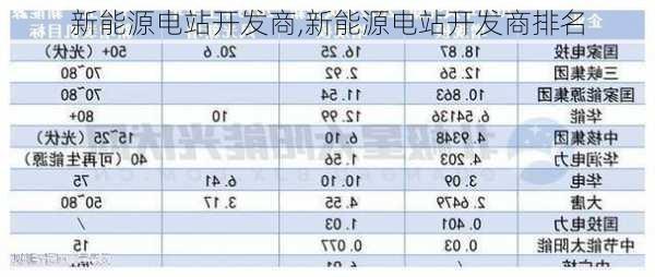 新能源电站开发商,新能源电站开发商排名-第1张图片-苏希特新能源