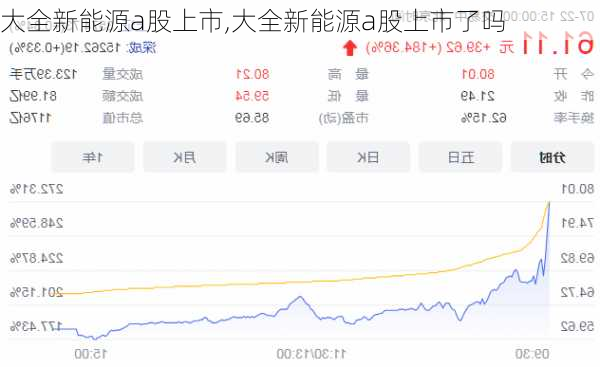 大全新能源a股上市,大全新能源a股上市了吗-第2张图片-苏希特新能源