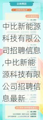 中比新能源科技有限公司招聘信息,中比新能源科技有限公司招聘信息最新