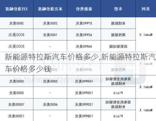 新能源特拉斯汽车价格多少,新能源特拉斯汽车价格多少钱-第1张图片-苏希特新能源