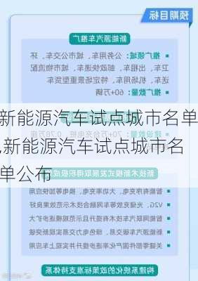 新能源汽车试点城市名单,新能源汽车试点城市名单公布-第1张图片-苏希特新能源