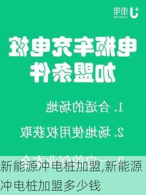 新能源冲电桩加盟,新能源冲电桩加盟多少钱