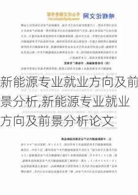 新能源专业就业方向及前景分析,新能源专业就业方向及前景分析论文-第3张图片-苏希特新能源