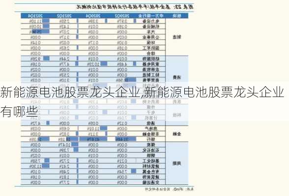 新能源电池股票龙头企业,新能源电池股票龙头企业有哪些-第3张图片-苏希特新能源