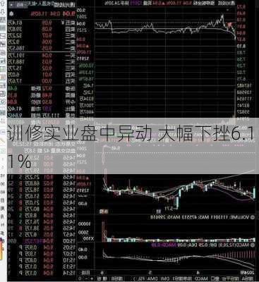 训修实业盘中异动 大幅下挫6.11%